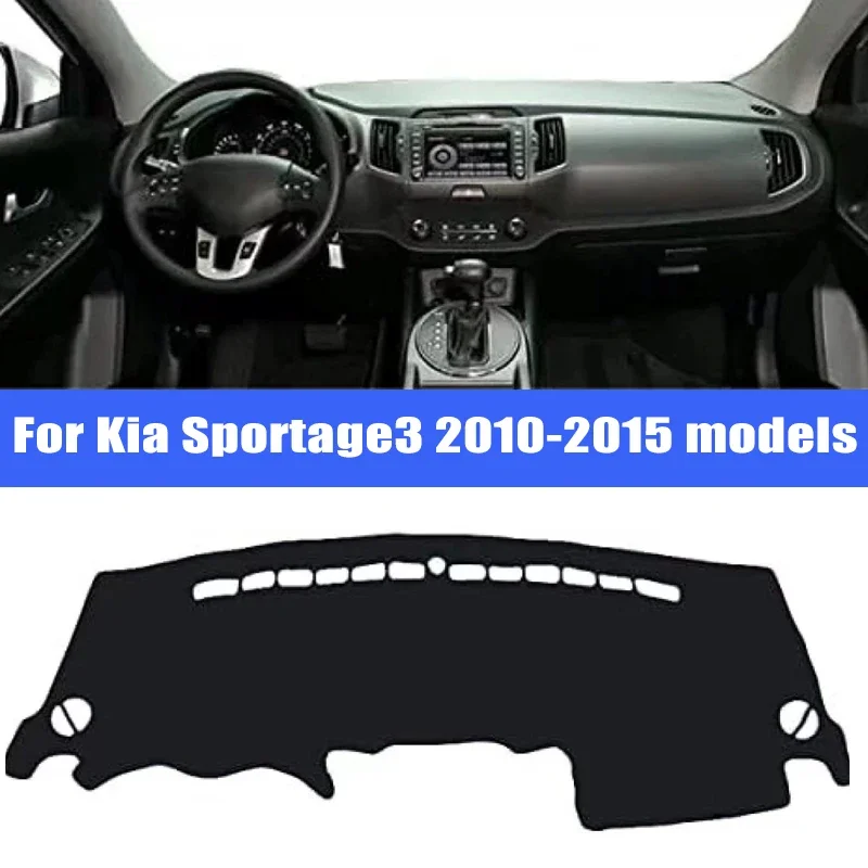 Car Dashboard Cover Sun Shade Mats Avoid Light Pads Instrument Panel Protective For Kia Sportage3 2010-2015 Models