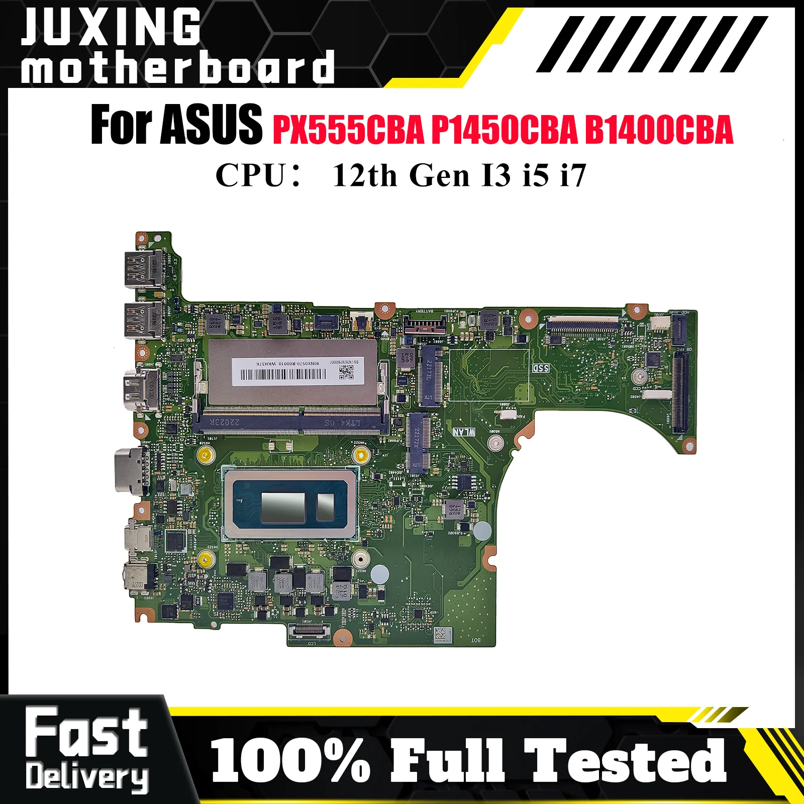 

B1400CBA Материнская плата для ноутбука ASUS ExpertBook B1400CCBA P1450CBA B1400CB PX555CBA Материнская плата для ноутбука с 12-го поколения I3 i5 i7