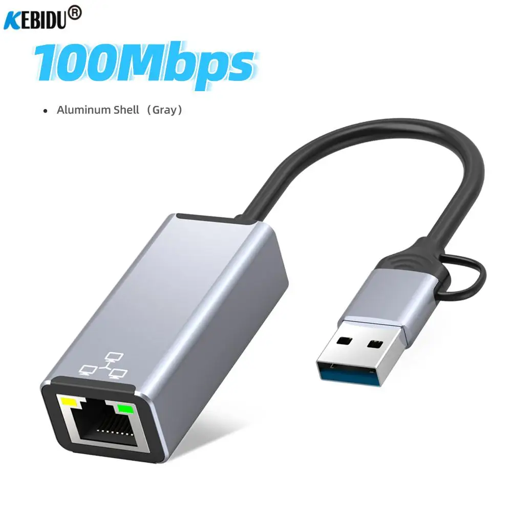 

Type C USB 3.0 Network Card 1000Mbps Dual Interface usb to RJ45 Ethernet Adapter Chips 8252B for Macbook Xiaomi Windows