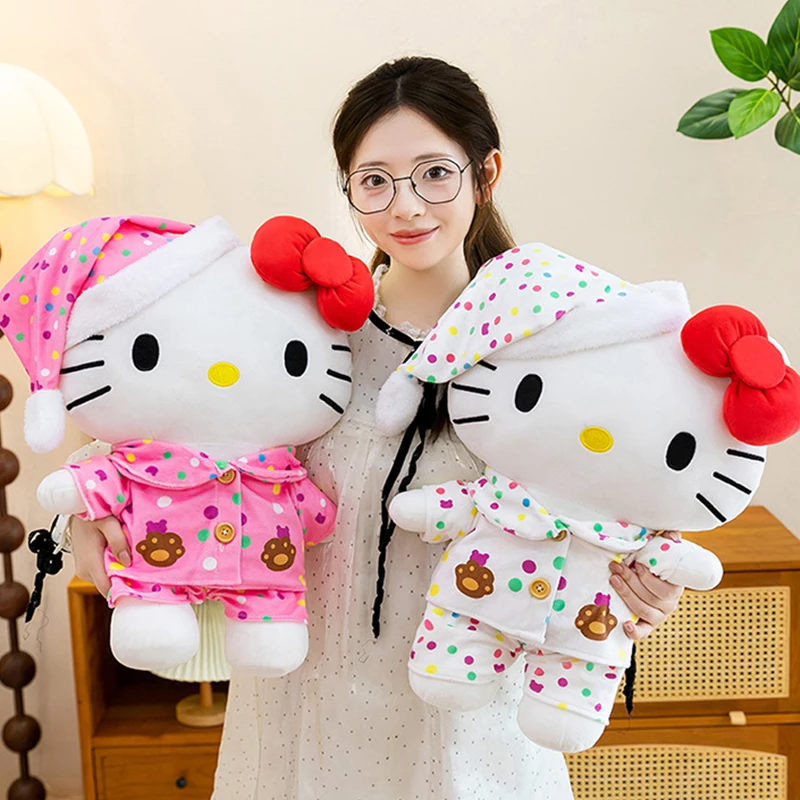 

30/60CM Big Size Sanrio Hello Kitty Plush Toys Kawaii Cartoon Anime Plushies Pillow Soft Dolls Stuffed Peluche Children's Gifts