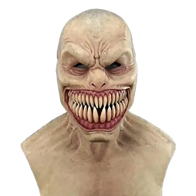 

Halloween Terror Demon Mask Joker Bares His Teeth Vasago Devil Headgear Stage Scary Mask Prop