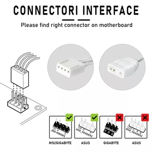 AIGO AR12PRO White 120mm RGB Lüfter 4Pin PWM Cooling Lüfter 3Pin5V Unbegrenzt Space Argb 12cm Fan PC Gamer Computer Case Fan 8 Hauptverkaufsschrankmaschine mit 3 Fans - №8