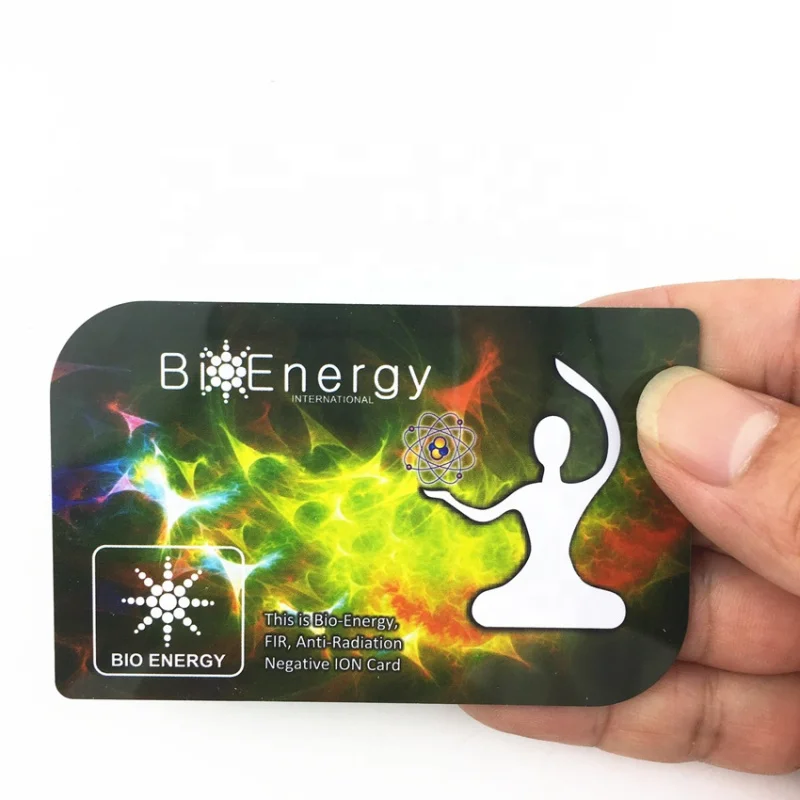 

Custom.CAMAZ Custom Meditation Scalar Energy Card PVC Energy Card New One Card