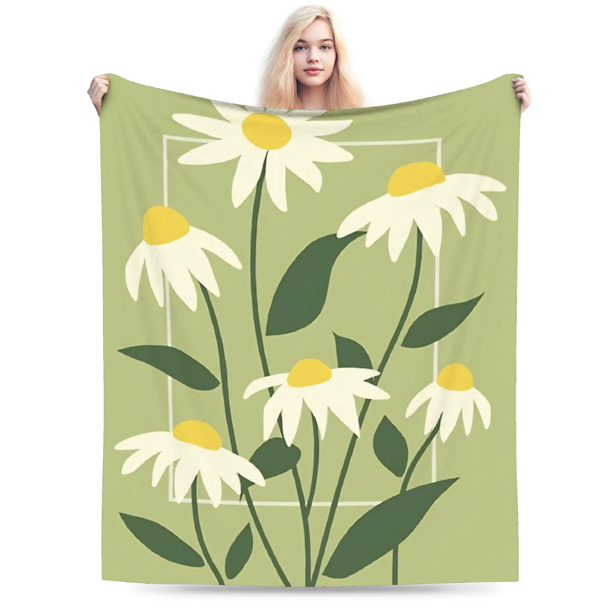 Flower Market  Super Soft Blankets  Kids Plush Bedding Throws Funny Bedroom Flannel Bedspread Sofa Bed Cover