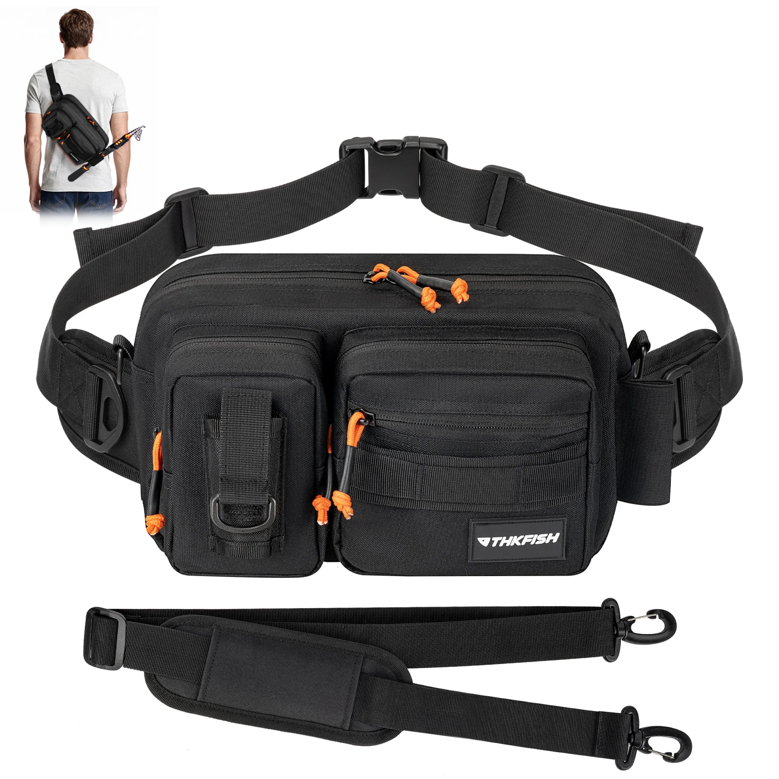 

Fishing Waist Bags Waterproof Fishing Tackle Fanny Packs For Women Men Portable Fishing Storage Chest Pack For Outdoor Hiking
