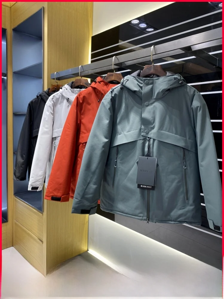 

Heavyweight Men's Outdoor Windproof Waterproof aphene Hooded Cotton Jaet Autumn Winter Warmth Technology Hot Stone