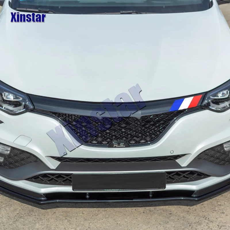 Car Grille French Flag Vinyl Sticker Decal For Renault Clio MK4 RS 200 220 EDC GT Sport Cup Trophy