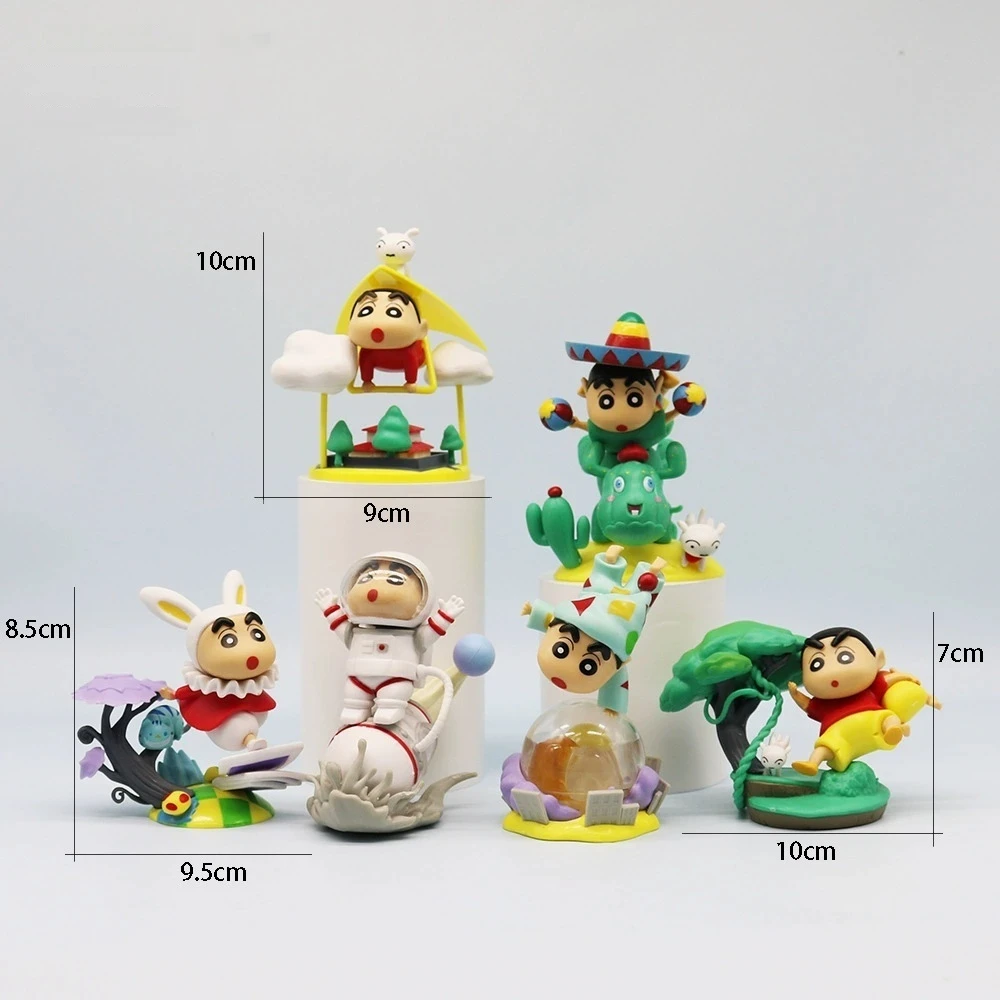 

Crayon Shin-Chan Blind Box Classic Scenes Mystery Box Anime Model Classic Tide Toy Collection Desktop Ornaments Valentine'S Gift