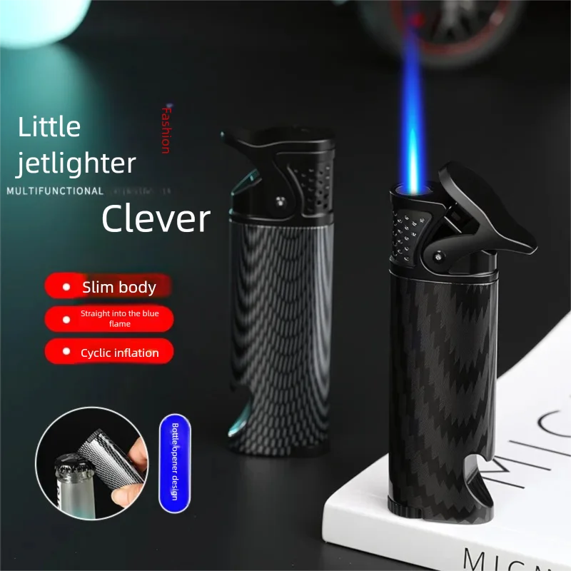 New portable windproof gas lighter, multi-function bottle opener, cigarette lighter, high-value gift