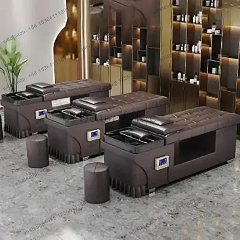 

LJYComfort Trendy Shampoo Chair Nordic Salon Professional Wash Hair Chair Personalized Nourishing Cadeira De Barbearia Furniture