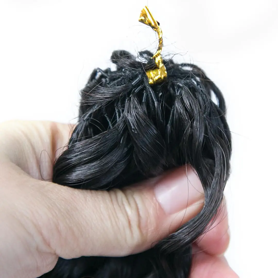 موجة المياه الإنسان الكروشيه الشعر Knotless غير مرئية ريشة الكروشيه الشعر البشري للنساء الفرنسية مجعد قبل فصل الكروشيه الشعر