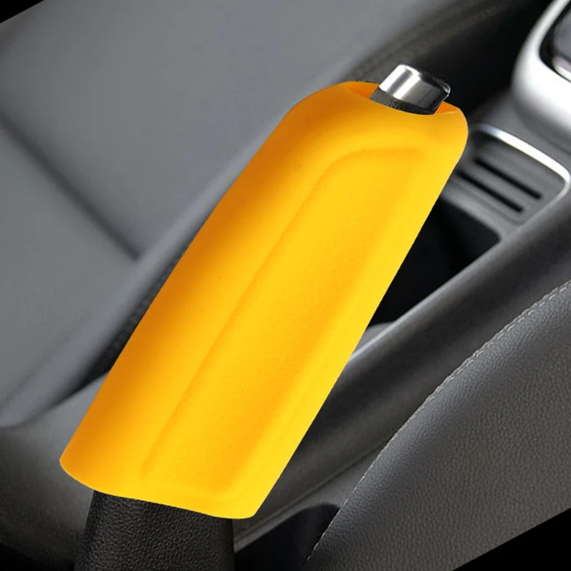 Car Silicone Handbrake Grips Cover Universal Car Dusting Non-Slip Handbrake Protective Cover Auto Interior Decor Accessories 1Pc