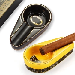 Ceramic Cigar Ashtray Charuto 1 Holder Smoking Ash Tray Portable Tobacco Ashtrays Outdoor Cigar Accessories For Cigars Galiner