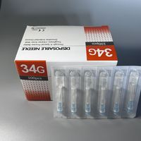 Disposable Needle Sterile Painless Needle 34G 4mm 6mm 8mm 13mm 100pcs/box