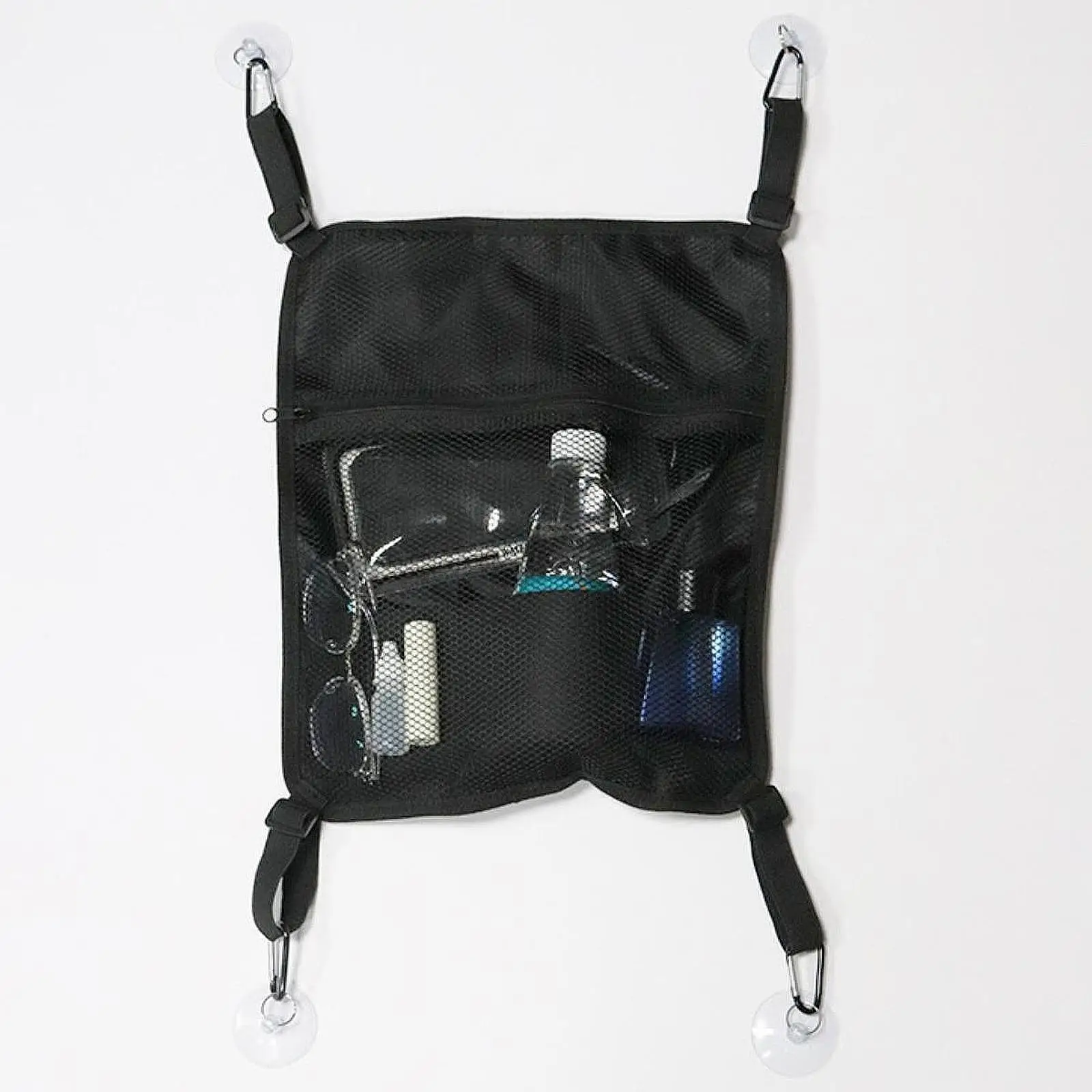 حقيبة سطح السفينة متعددة الاستخدامات، حقيبة تخزين شبكية بسحاب للأنشطة الخارجية والتجديف وركوب الأمواج والقوارب