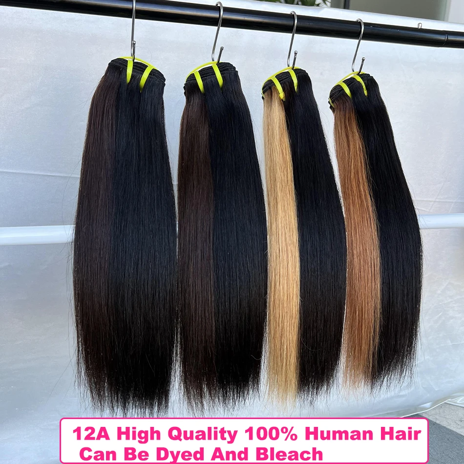 Bone Straight 100% Ruwe Menselijk Haar Bundels Vietnamese Dubbel Getrokken Onverwerkte Haar Weave Extensions Tissage Voor Vrouwen