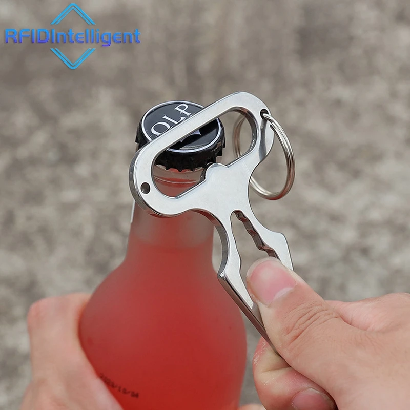 Multi-functional Stainless Steel Wrench Screwdriver Bottle Opener Self-defense Tools for Outdoor Camping Picnic Accessories