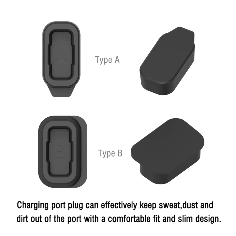 Charging Port Protector Dust Plug Cover Cap Silicone Cover Compatible For coros pace 2 2/APEX-42mm 46mm Replace Accessories