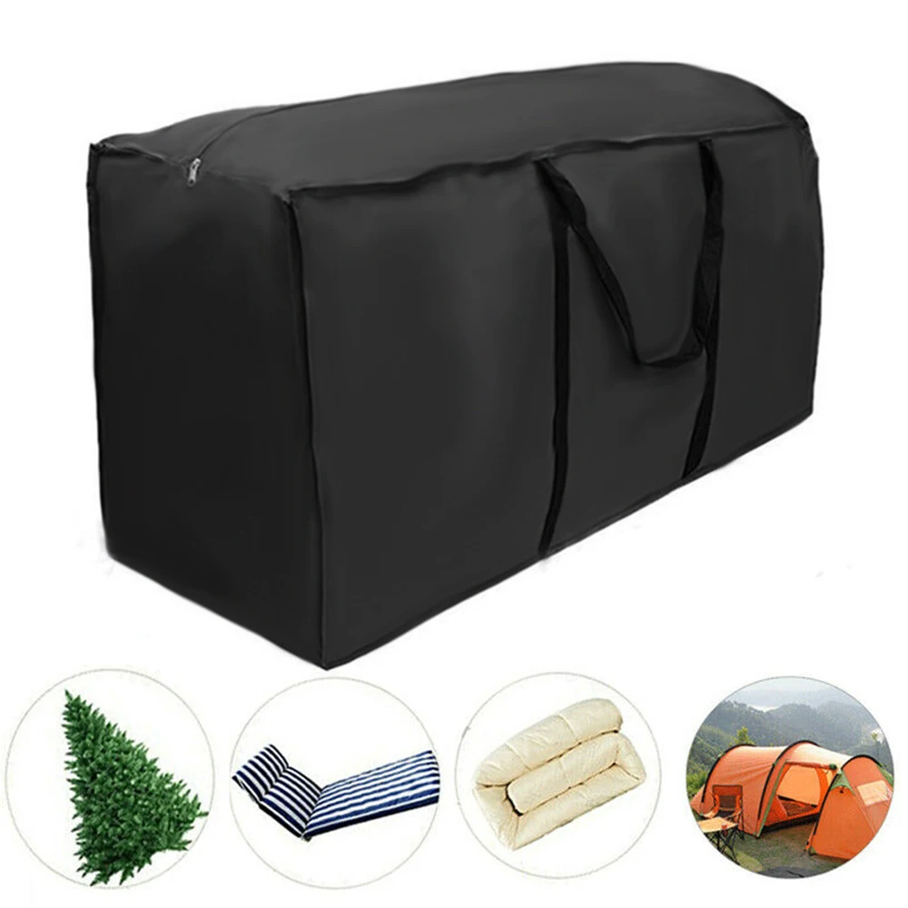 210D Oxford Outdoor Garden Furniture Cushion Storage Bag Waterproof Heavy Duty Christmas Tree Storage Bag Organizer Sleeve