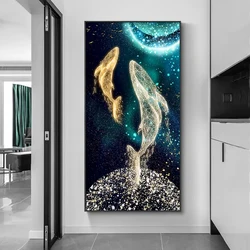 Killer Whale inspirujące diamentowe malowanie Cross zestaw do szycia diamentowe hafty 2023 nowa mozaikowa Art zdjęcia ze strasu Decor