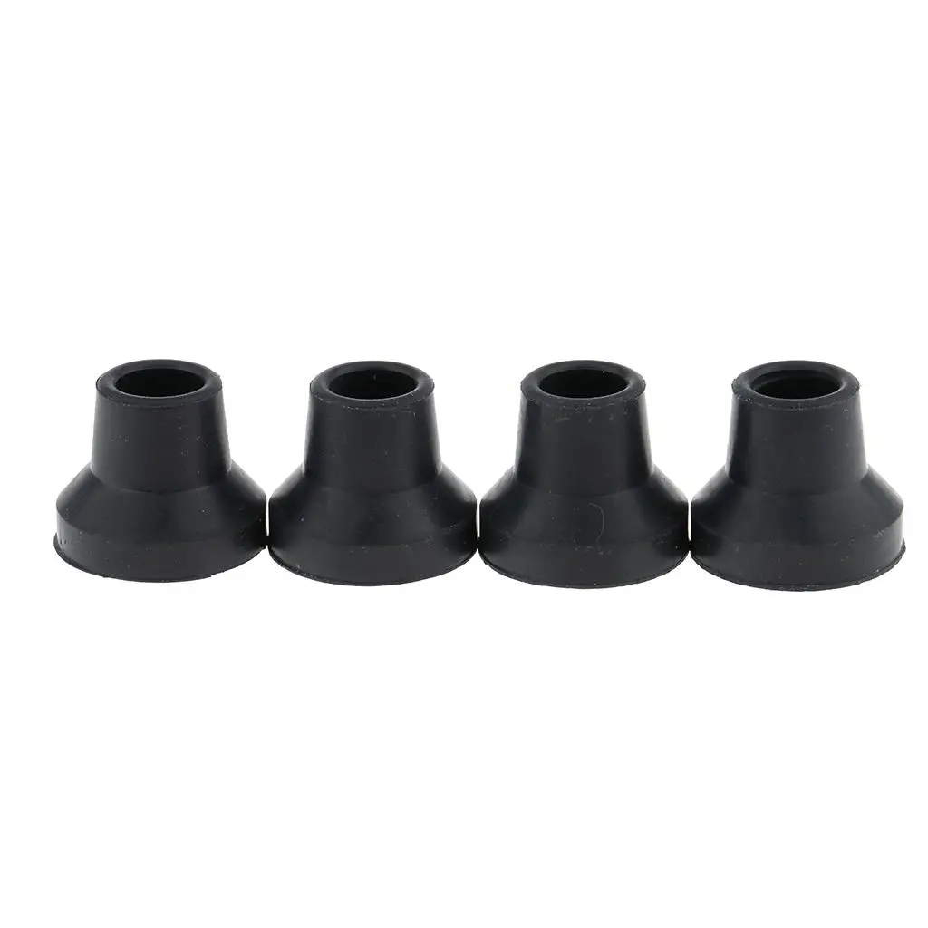 4pcs 16mm Anti-skid Rubber Stable Shock Absorb Walking Stick End Crutch Cane Tips Replacements Parts