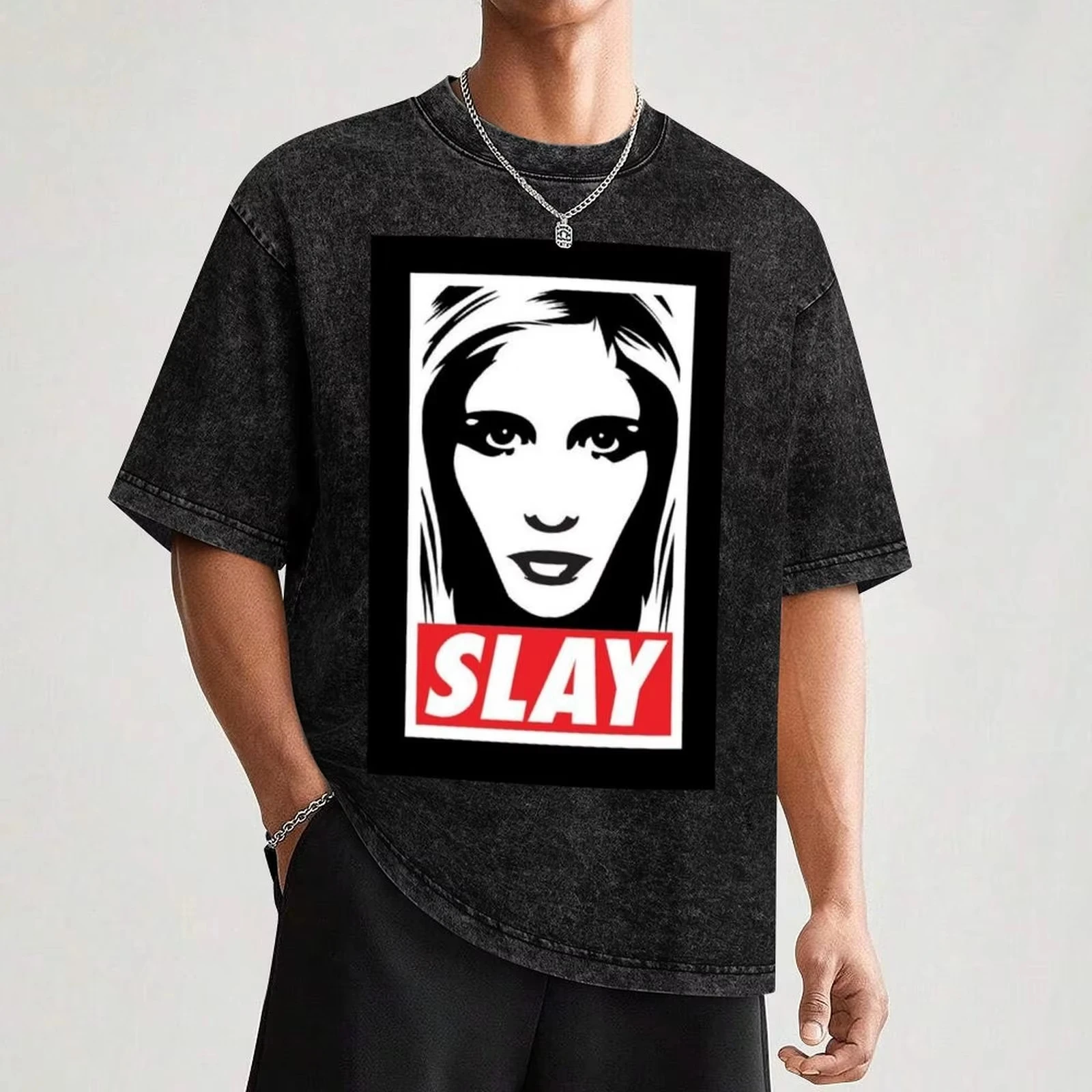 بافي مصاص الدماء القاتل تي شيرت طبعة جديدة فاخرة تي شيرت المشجعين الرياضة القطن الجرافيك تيز الرجال التي شيرت