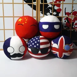 10cm Cute Countryball Polandball Plush Stuffed Dolls Anime Short Toys Mini Pillow Bag Key Ring Pendant Cosplay Gifts