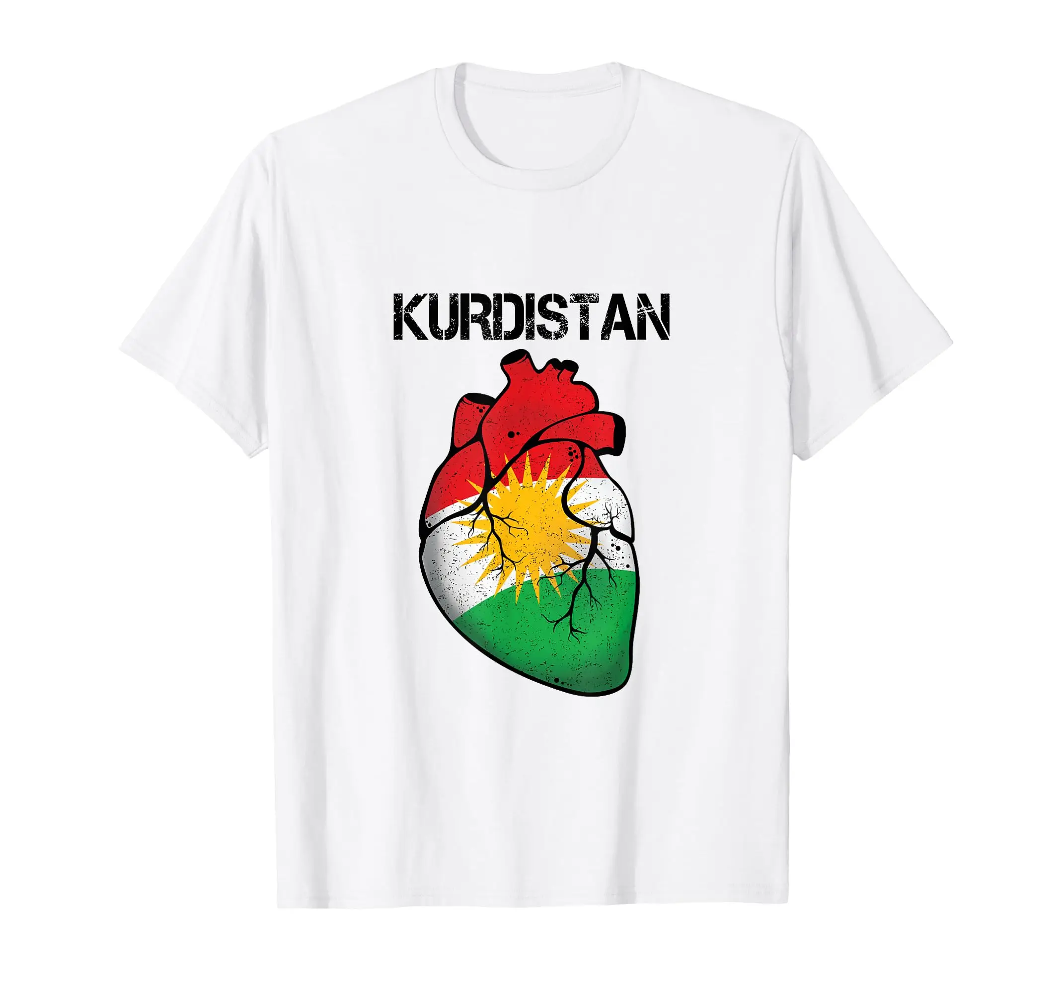 

Футболка из 100% хлопка с флагом Курдистана, патриотическая футболка Kurds Her Biji, мужские и женские футболки унисекс, размер S-6XL