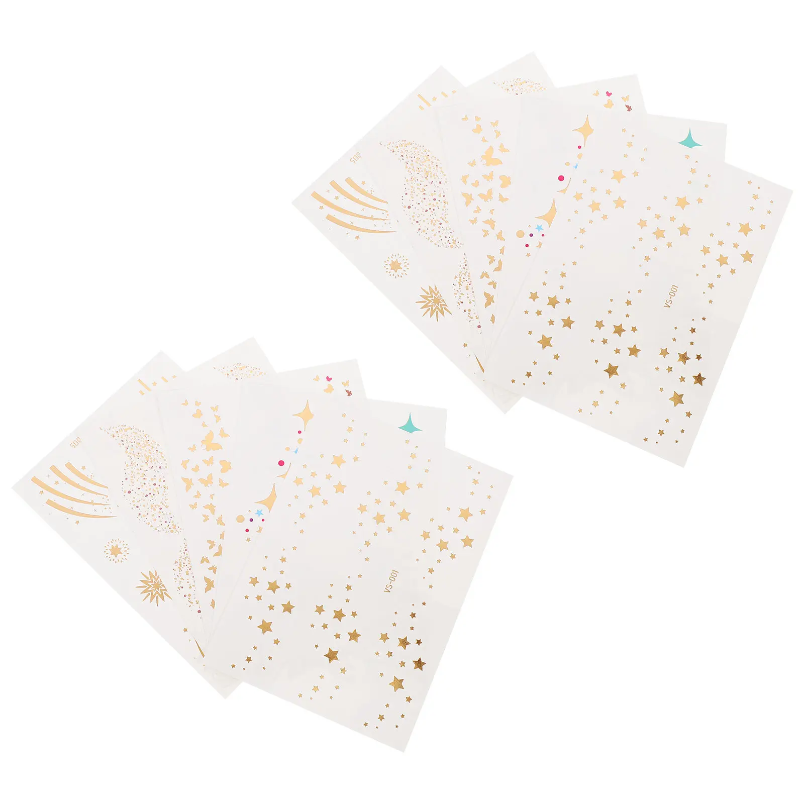 10-folhas-de-tatuagens-temporarias-kawaii-com-glitter-metalico-para-o-corpo