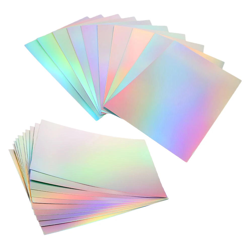 

Holographic Cardstock Rainbow Foil Paper Metallic Craft Sheets For Scrapbooking Diy Invitations Card Making Durable