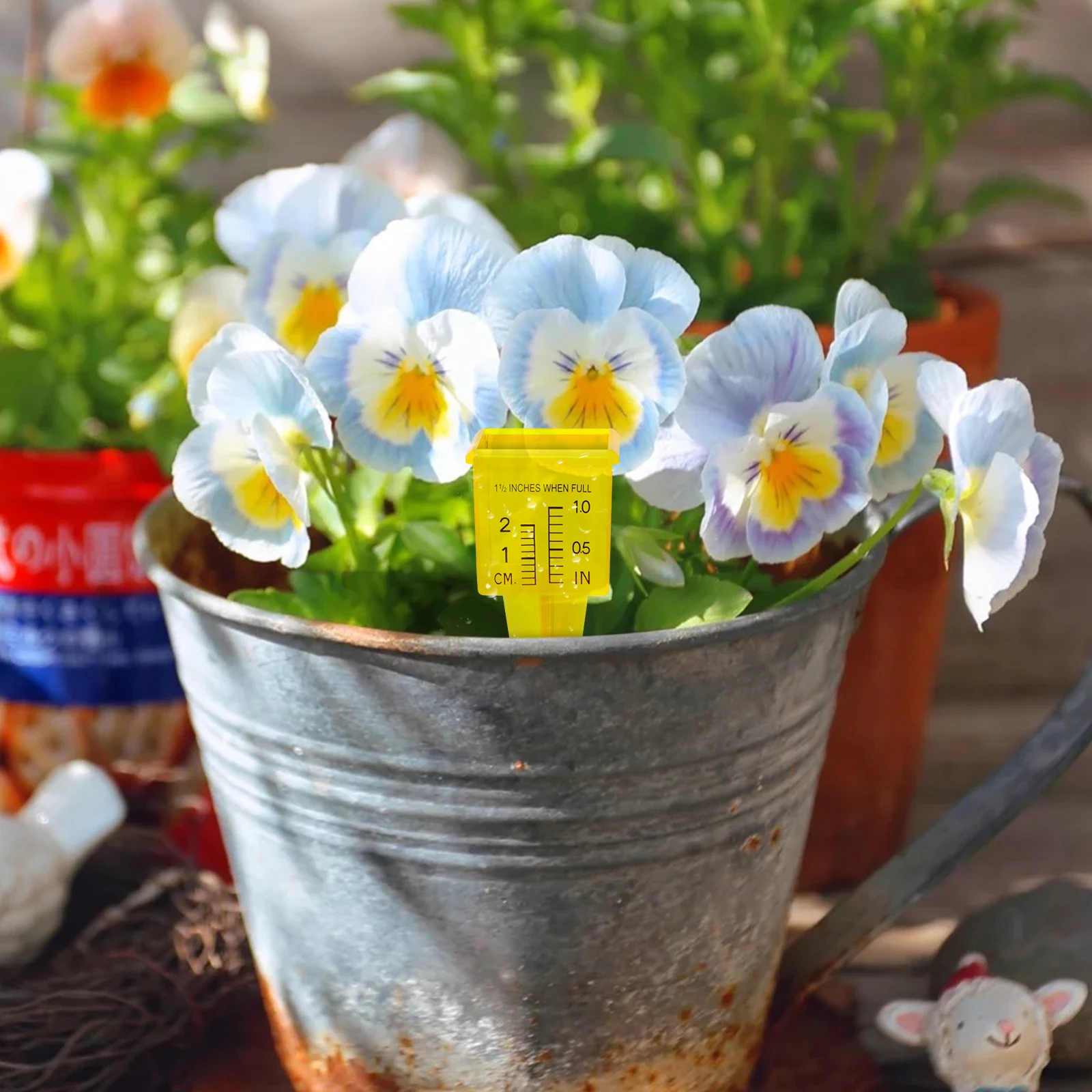 

3 Pcs Rainfall Measurement Tool Plastic Garden Rain Gauge for Yard Lawn Decor Professional Rain Water Meter