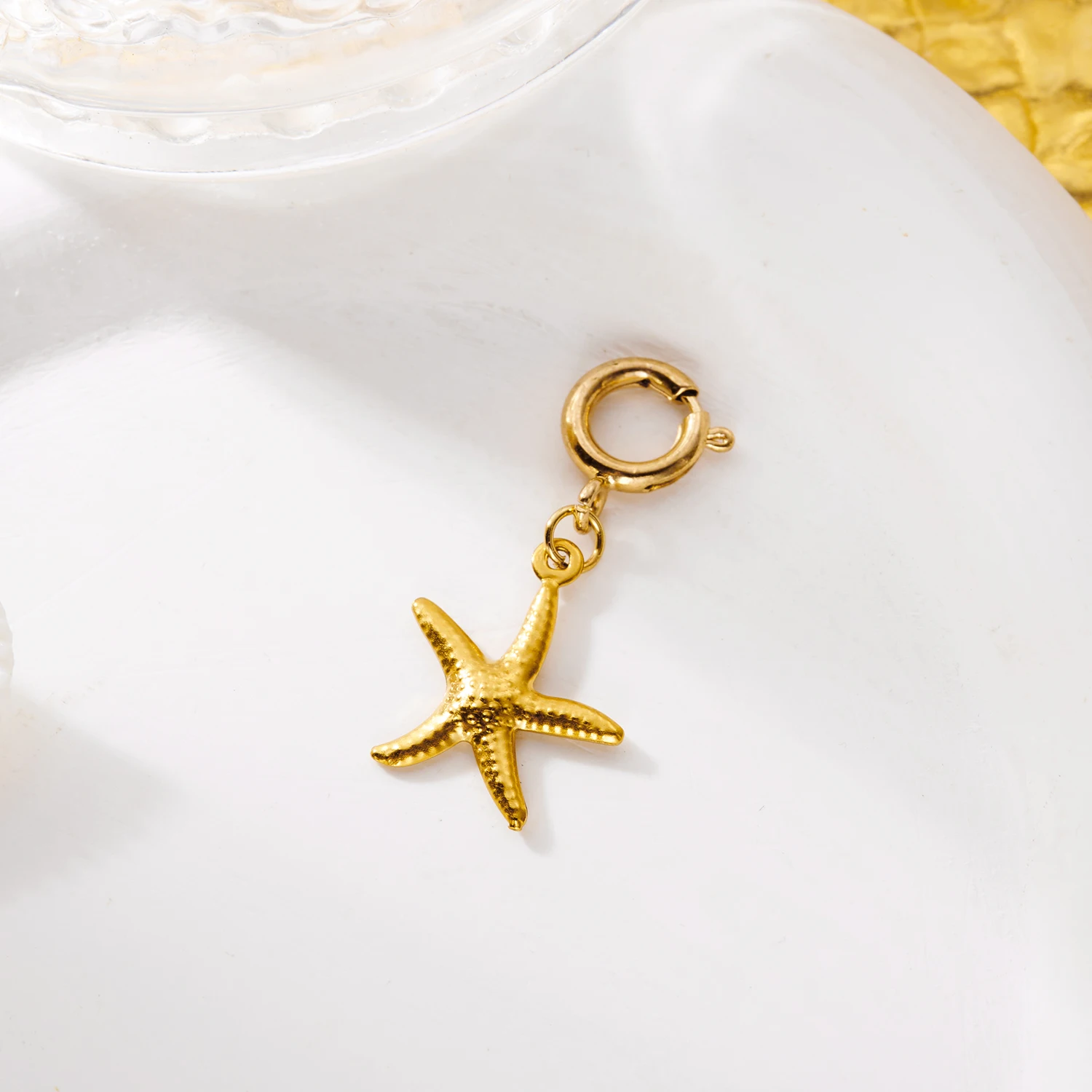 Gmai Edelstahl Muschel Seestern Bikini-Anhänger Wasserdichte Clips für Damen Boho Badeanzug-Anhänger Party Körperschmuck – Detail 13