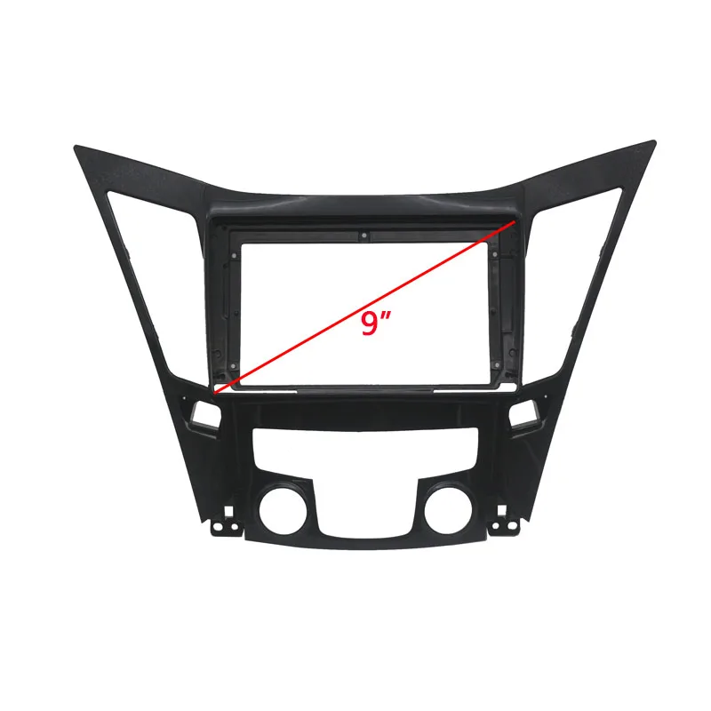 9 Inch Car Radio Fascia For HYUNDAI SONATA 2011 2012 2013 2014 Video Panel Player Audio Dash 2 Din Frame Mount Kit Bezel