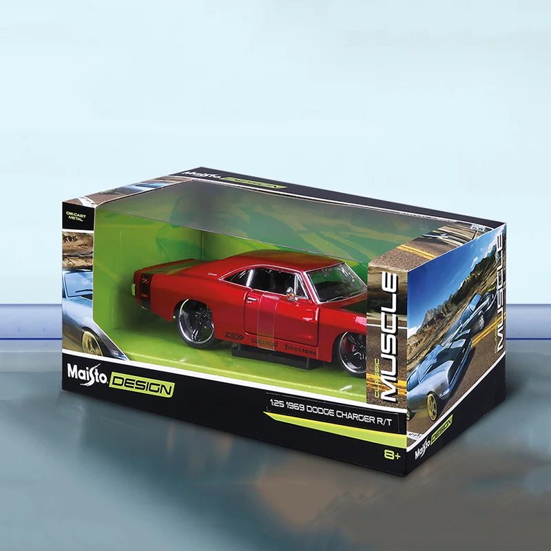 New Product In Stock Maisto 1:24 1970 Dodge Challenger R/T Muscle Car Alloy Miniature Diecast Model Dodge Car Toy Christmas Gift