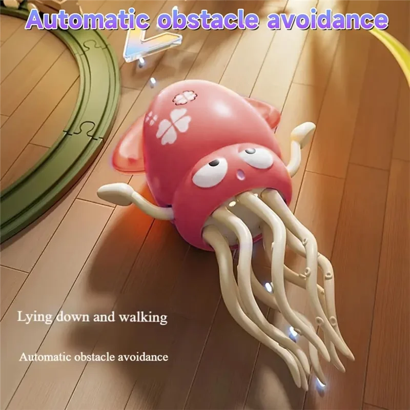 A04F-LED Show de luz e música mágica dança polvo elétrico rastejando barriga tempo lula usb recarregável