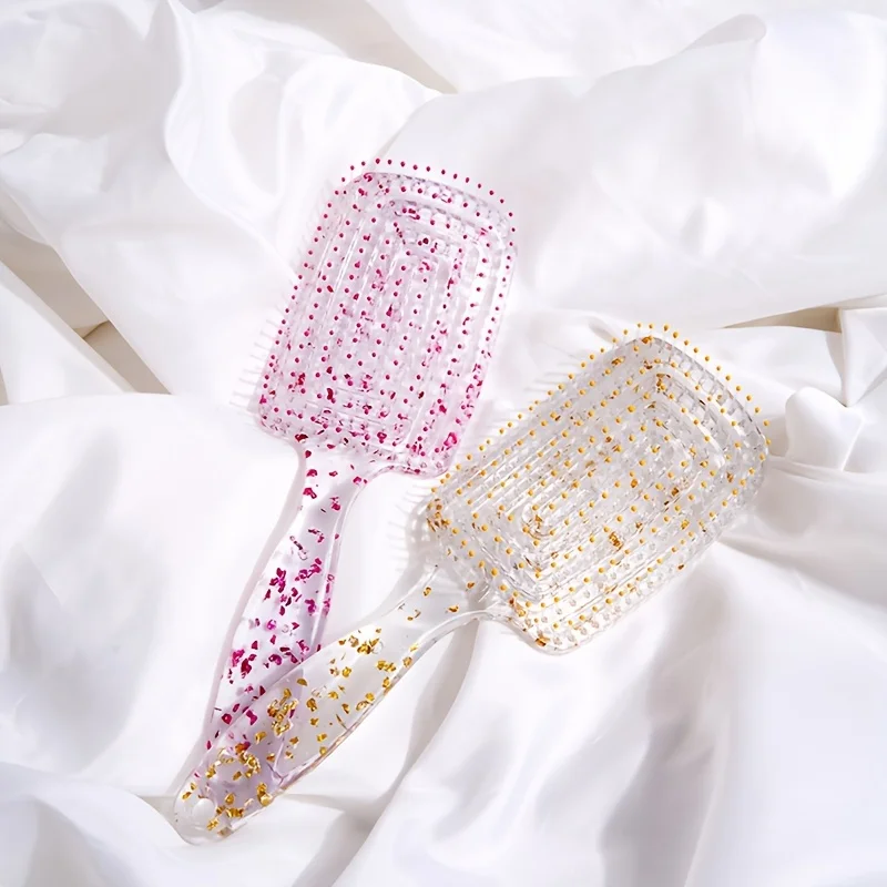 Hollow transparent girl hairdressing flower dot mosquito coil comb