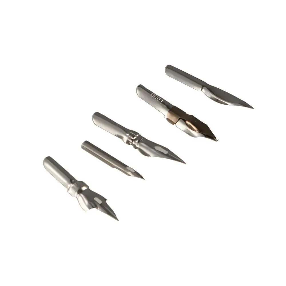 تجنب تنظيف خط اللوحة القلم تسرب القلم مريحة التسلل خط القلم الجمعية مع 5 المناقير نفاذ القلم النمذجة أداة #1