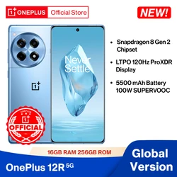 World Premiere OnePlus 12R Global Version 16GB 256GB Snapdragon 8 Gen 2 120Hz ProXDR Display 100W SUPERVOOC 5500mAh Battery