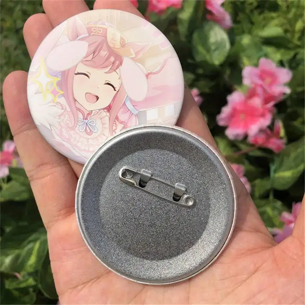 Cute Girl Agnes Digital Anime Badges 25 32 44 58 75 Mm Round Cosplay Pin Bag Decor Fans Collect Friends Gifts Brooch Souvenir