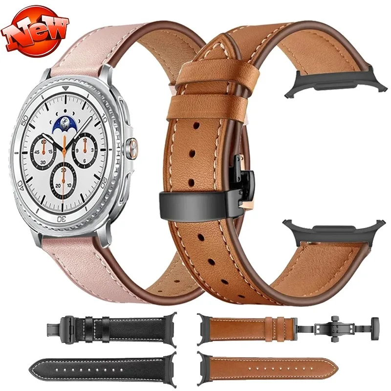 

Кожаный ремешок премиум-класса для Samsung Galaxy Watch 8 44 мм 40 мм 8 Classic 46 мм Браслет-браслет Galaxy Watch 8-7 Ultra 47 мм Correa