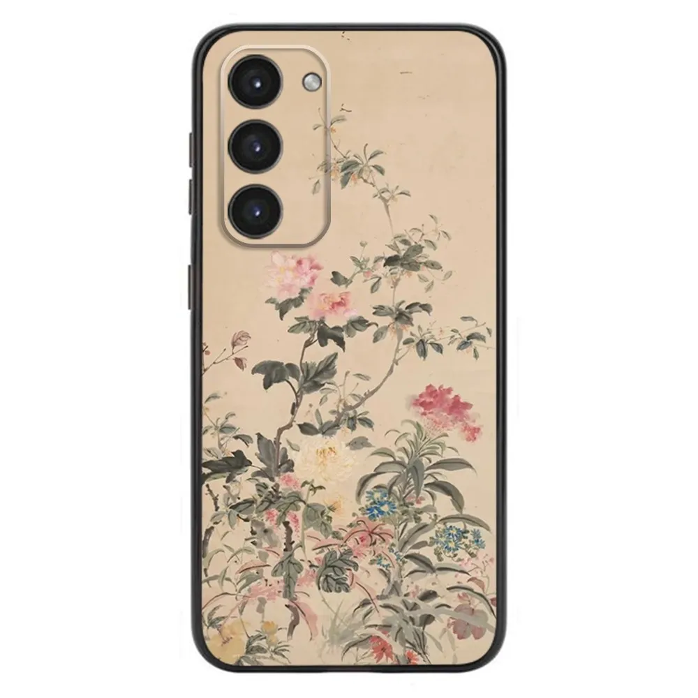 Ancient Paintings  Phone Case For Samsung Galaxy A20,A21s,A22,A31,A32,A52,A53,A72,73,A80,A91 Soft Liquid Silicone Black Cover