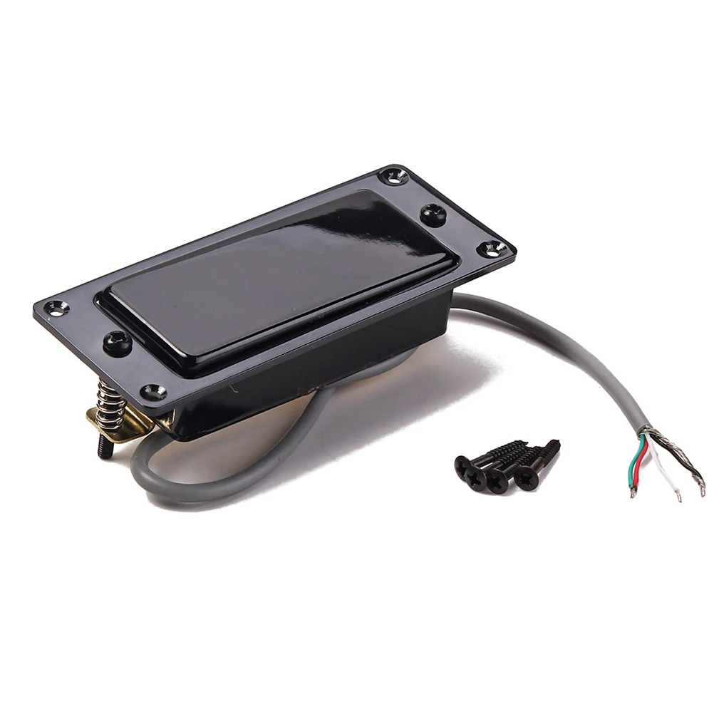 

Acoustic Guitar Pickup Pickups Humbucker Mini Electric Transducer Black Copper Shell