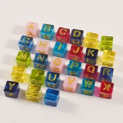 Square Letter Beads Silicone Mold Alphabet Bead Epoxy Resin Mould For DIY Epoxy Resin Bracelet Necklace Crafts Jewelry Making