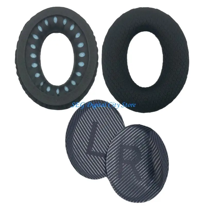 

U75B Breathable Over Ear Headphone Earpads Set With Noise Isolation Memory Foam For QC35 Headsets
