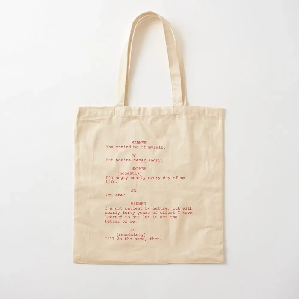 

Little Women (2019)- Screenplay Quote Tote Bag bags woman 2025 bag for beach bags for women Women's bags Tote Bag