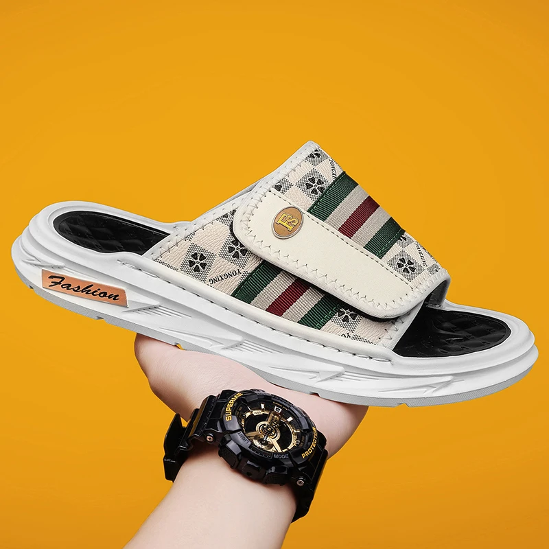 

Thick Bottom One-line Slippers, Cloud Soft Cushion Design, Wear-resistant Non-slip, Trendy Indoor Outdoor Summer Slides
