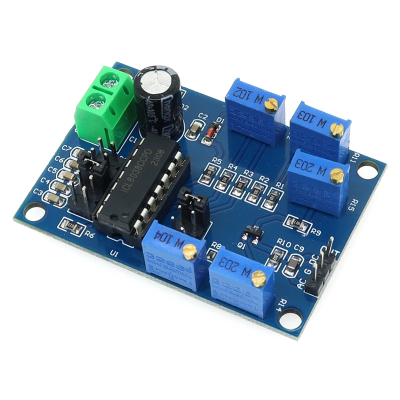 ICL8038 Waveform Signal Generator Sine Triangle Square Wave Module 10Hz-450KHz Medium and Low Frequency Signal Source 12V to 15V