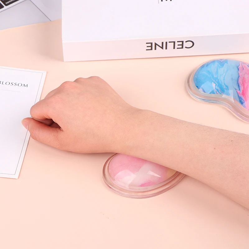 1Pc Comfort Gel Computer Mouse Hand Wrist Rests Support Cushion Pad Fashion Silicone Heart-shaped Wrist Pad For PC Laptop