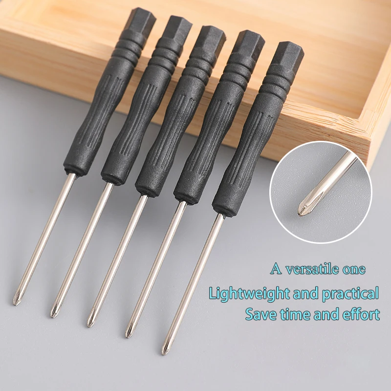 Cltgxdd 10 pz Mini Cacciavite Nero 2.0+,2.0-,1.5+,2.0Y,T3,T4,T5,T6,0.8 Torx, Cacciavite Casa Strumenti di Riparazione A Mano FAI DA TE