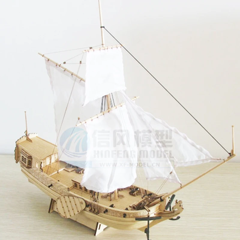 Classical sailing Dutch Royal Yacht Children's Boys Toys DIY Wooden Assembly Kit Ancient Battleship Model